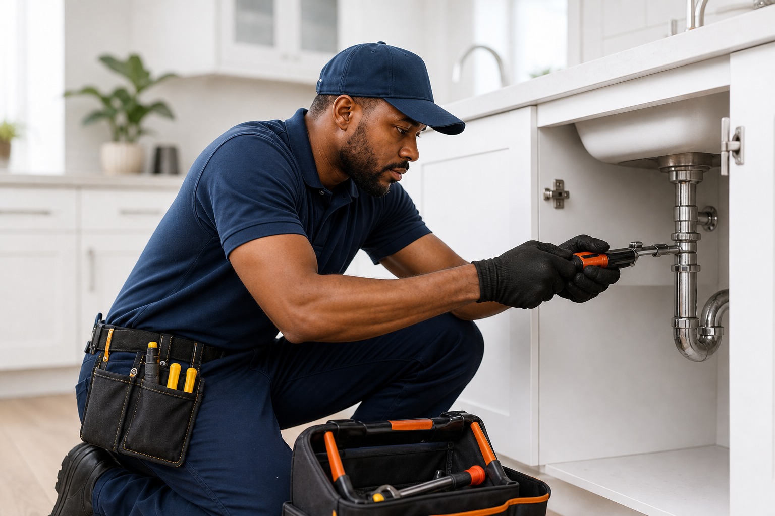 Professional plumber providing trusted home services